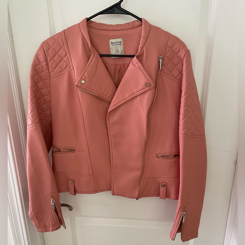 Pink Leather Jacket